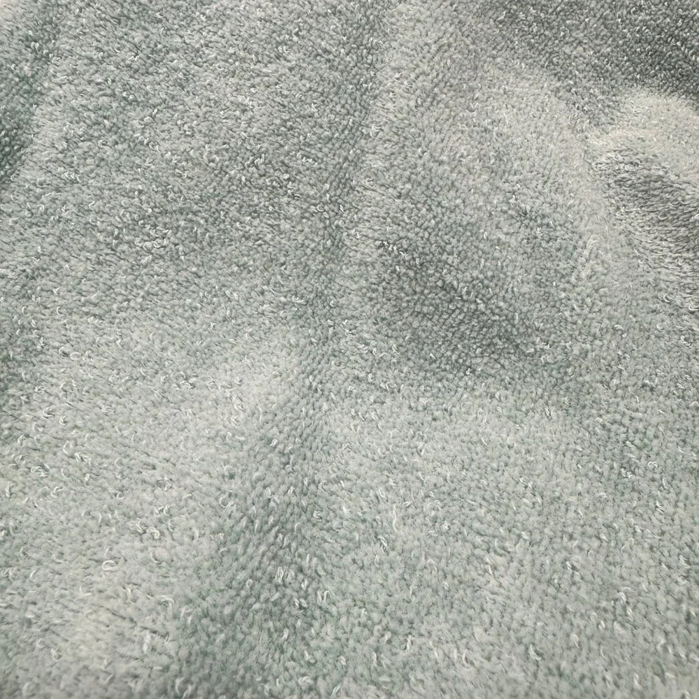 Vintage Green Bath Towels Lace Trim 1990s Cottagecore Retro Bathroom Linens
